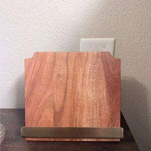 Hearth & Hand Wooden Cookbook Stand with Brass Accents